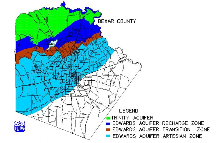 Bexar County Aquifers Map